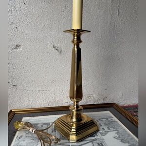 Brass Table Lamp Base - Classic Gold Home Accent
